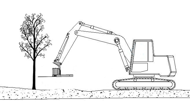 Hydraulic Wood cutting saws for excavators